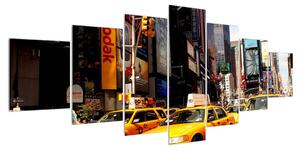 Obraz žlutých taxíků v NY (210x100 cm)