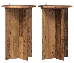 Stojan na rostliny 2 pcs Staré dřevo Ø40 x 60 cm