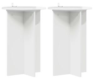 Stojan na rostliny 2 pcs Bílá s vysokým leskem Ø40 x 60 cm