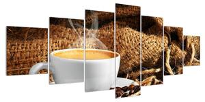 Obraz šálku kávy (210x100 cm)