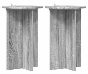 Stojan na rostliny 2 pcs Šedá sonoma Ø40 x 60 cm