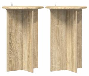 Stojan na rostliny 2 pcs Dub sonoma Ø40 x 60 cm