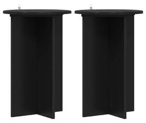 Stojan na rostliny 2 pcs Černá Ø40 x 60 cm Kompozitní dřevo
