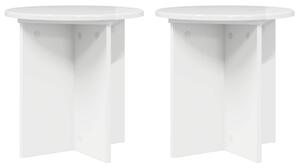 Stojan na rostliny 2 pcs Bílá s vysokým leskem 40 x 40 x 40 cm