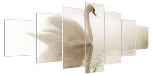 Obraz labutě (210x100 cm)