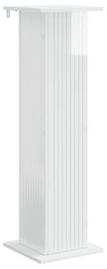 Stojan na rostliny Bílá s vysokým leskem 30,5 x 30 x 100,5 cm
