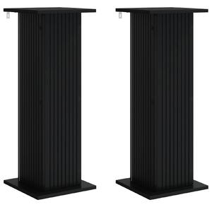 Stojan na rostliny 2 pcs Černá 30,5 x 30 x 80,5 cm