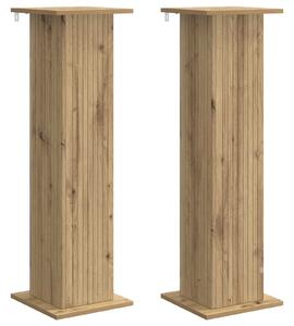 Stojan na rostliny 2 ks Dub artisan 30,5 x 30 x 100,5 cm