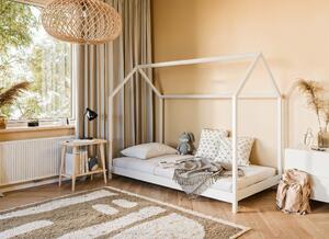 Lano Furniture Dětská postel ve tvaru domku Lucie bílá Rozměr (cm): 80x160