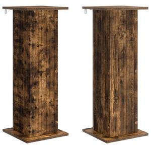 Stojan na rostliny 2 pcs Kouřový dub 30,5 x 30 x 80,5 cm