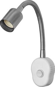 Osram - Flexibilní nástěnná lampa PLUG TUBE FLEX 1xGU10/5W/230V matný chrom/bílá