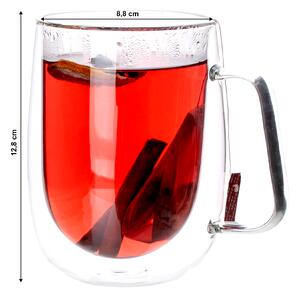 KONDELA Termo sklenice na čaj, kakao, mléko, 2 ks, 480 ml, HOTCOLDER TYP 26