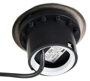 LED Nájezdové svítidlo MIVO LED/3W/230V pr. 12 cm IP67 matný chrom