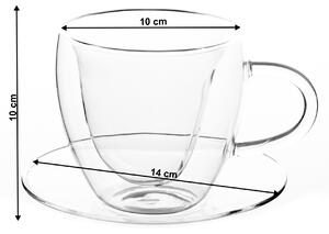 Termo šálek s podšálky Cool 250 ml 2 ks