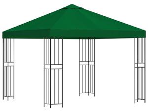 Altán 3 x 3 m Zelená Polyester a ocel 190 gsm