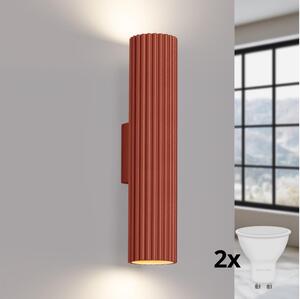 BRILAGI - LED Nástěnné svítidlo CRESTO 2xGU10/10W/230V 30 cm oranžová