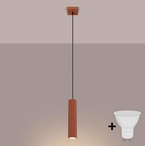 BRILAGI - LED Lustr na lanku CRESTO 1xGU10/10W/230V oranžová