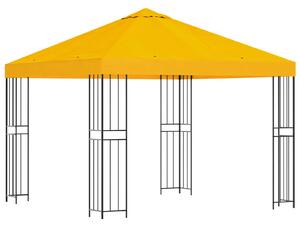 Altán 3 x 3 m Žlutá Polyester a ocel 190 gsm