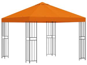 Altán 3 x 3 m Oranžová Polyester a ocel 190 gsm