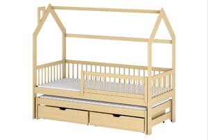 Lano Furniture Dětská rozkládací postel Pipa borovice Rozměr (cm): 80x160