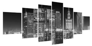 Černobílý obraz New Yorku (210x100 cm)