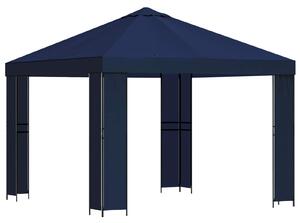 Altán 3 x 3 m Modrá Polyester a ocel 190 gsm