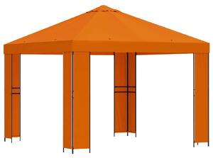 Altán 3 x 3 m Oranžová Polyester a ocel 190 gsm