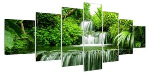 Obraz indonéských vodopádů (210x100 cm)