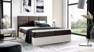 Jednolůžková postel 120x220 CHANTELLE 2 - nordic teak / hnědá + topper ZDARMA