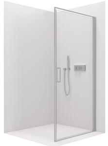 Cerano - sprchovÃ© kÅÃ­dlovÃ© dveÅe porte l/p - chrom, transparentnÃ­ sklo - 80x195 cm