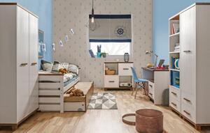 Casarredo - Komfort nábytek Dětská komoda TASANI 7 výběr barev | barva: dol-moření-bílá-popel