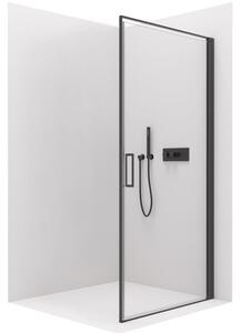 CERANO - Sprchové dveře křídlové Porte - černá/transparentní - 80x195 cm