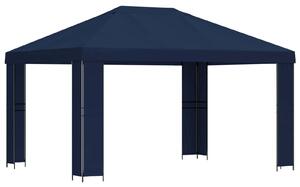 Altán 4 × 3 m Modrá Polyester a ocel 190 gsm