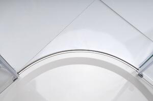 Gelco, LEGRO čtvrtkruhová sprchová zástěna 900x900mm, dvoukřídlová, čiré sklo, GL5590