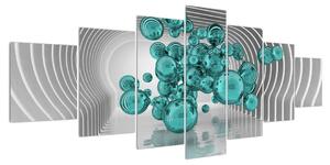 Abstraktní obraz - bubliny (210x100 cm)