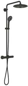 Grohe Vitalio Joy sprchová sada na stěnu s termostatem s dešťovou sprchou černá 264032432