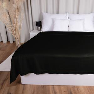 Biante Sametový přehoz na postel Velvet Premium SVP-041 Černý 200x220 cm