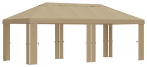 Plachta na altán 6 x 3 m Béžová Polyester 190 gsm