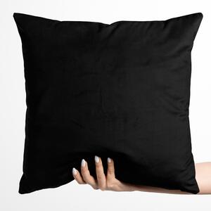 Biante Sametový povlak na polštář Velvet Premium SVP-041 Černý 30 x 50 cm
