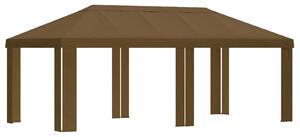Plachta na altán 6 x 3 m Taupe Polyester 190 gsm
