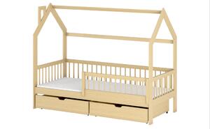 Lano Furniture Dětská postel ve tvaru domku Rakos borovice Rozměr (cm): 80x160