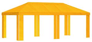 Plachta na altán 6 x 3 m Žlutá Polyester 190 gsm