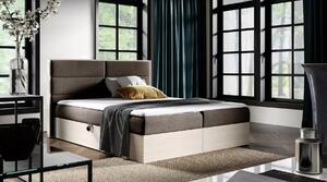 Jednolůžková postel 120x220 CHANTELLE 5 - nordic teak / hnědá + topper ZDARMA