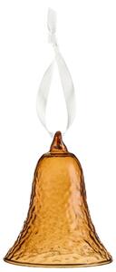 COOEE Design Skleněný zvoneček Gry Cognac - 8 cm CED511