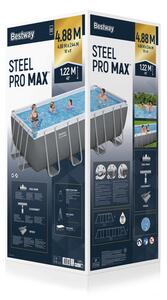 Bazén BESTWAY Steel Pro MAX BES56466 s příslušenstvím 274x122x549 cm