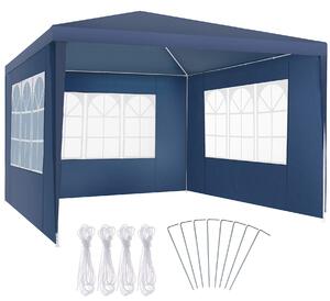 Tectake pavilon Barinas se 3 bočními díly, vodotěsný, 3x3m - modrá