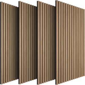 Tectake Akustické panely Sonic Wall dřevěný vzhled - Světlý dub,Sada 4 kusů