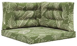 Venkovní polštář na pohovku 3 pcs Listový design Polyester