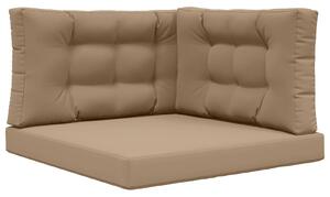 Venkovní polštář na pohovku 3 pcs Taupe Polyester