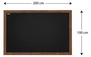 Allboards, Tabule černá křídová v dřevěném rámu 200x100 cm-výhodný set s příslušenstvím, TB2010_SET